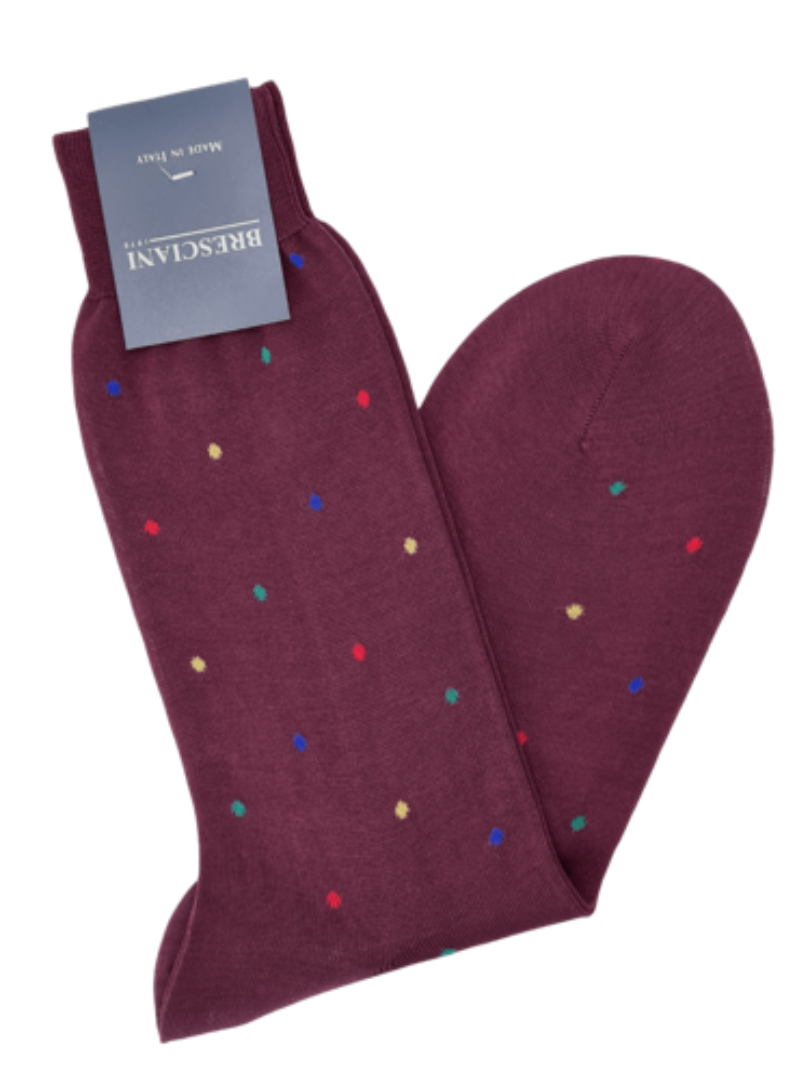 Bresciani Socken mit bunten Punkten