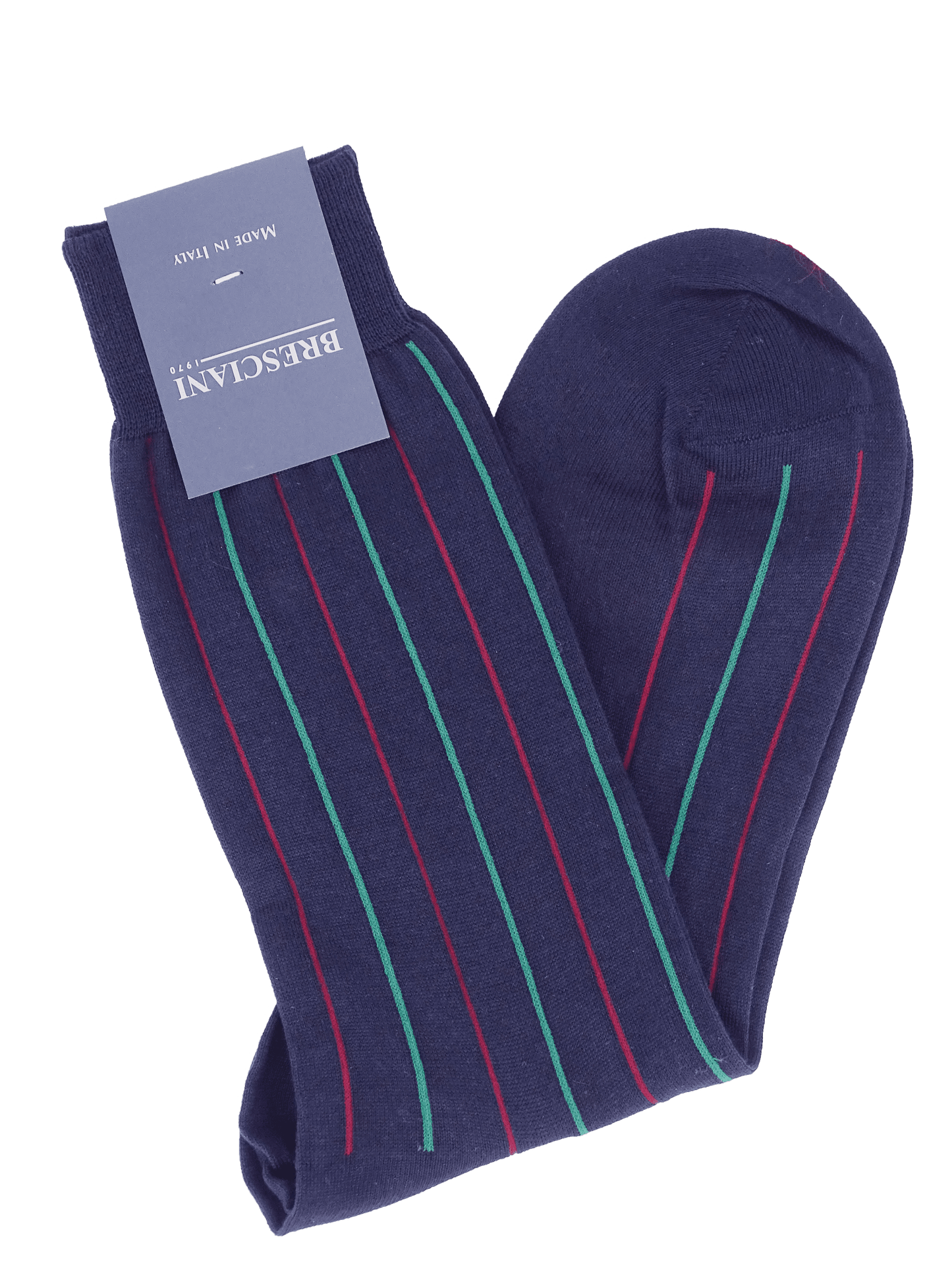 Bresciani Socken mit zweifarbigen Streifen