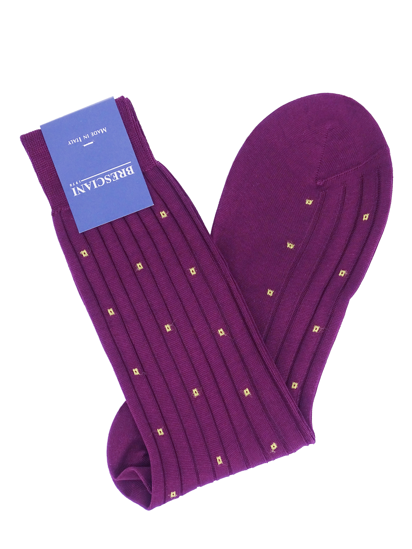 Bresciani Socken mit Muster aus kleinen Quadraten