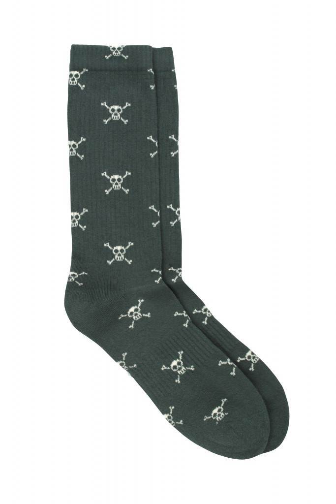 Pedemeia Damen-Sportsocken mit Totenkopf-Muster, Bio-Baumwoll-Mix