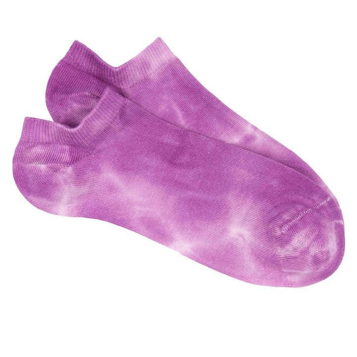 Pedemeia women's low-cut socks in tie dye/batik look