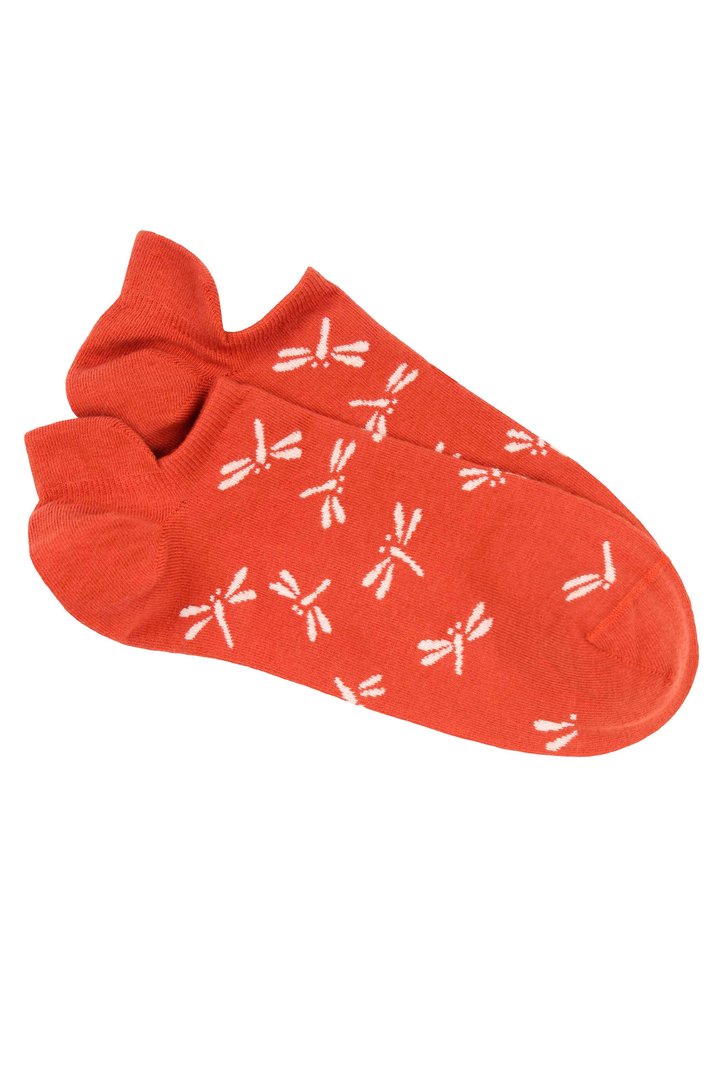 Pedemeia Damen-Low-Cut-Söckchen mit Libellen-Muster