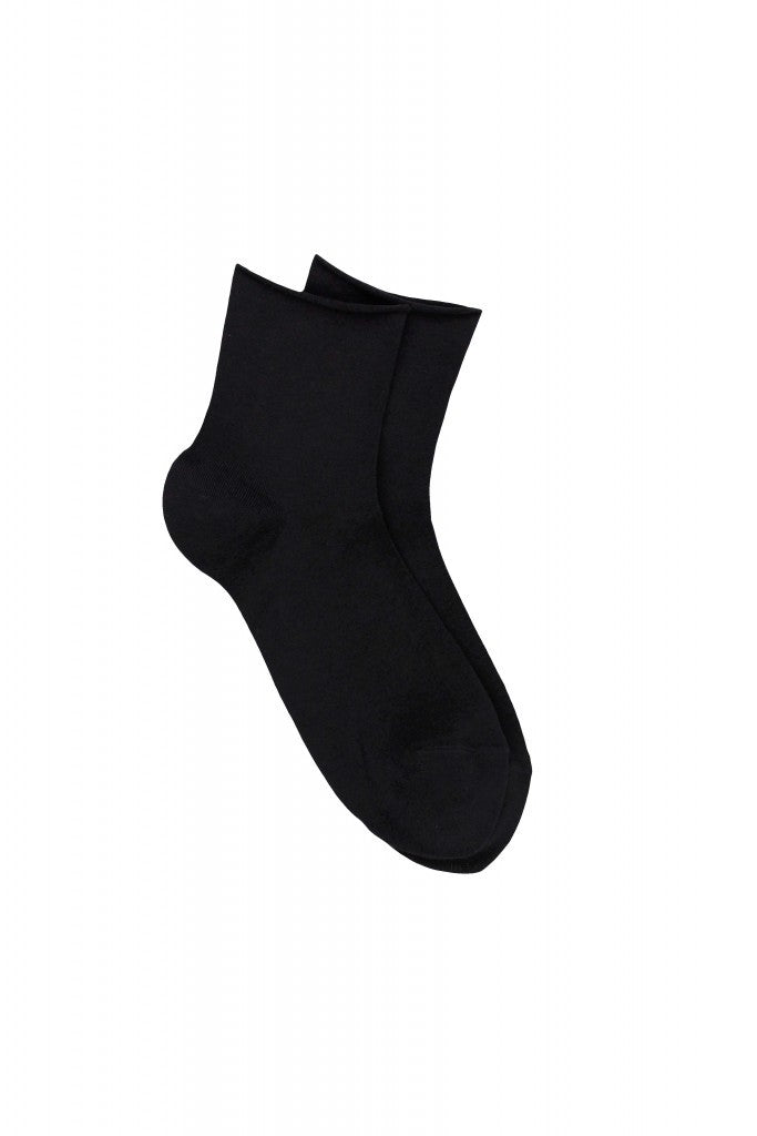 Pedemeia Damen-Socken mit Rollrand, uni-farben