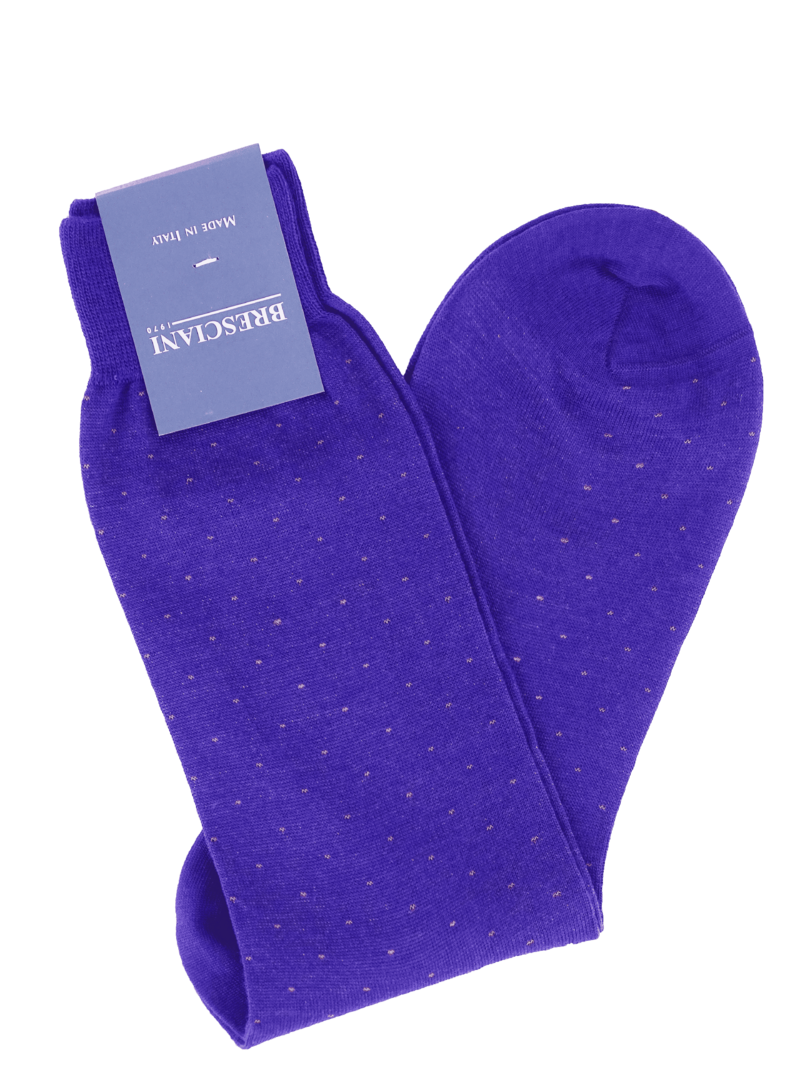 Bresciani Socken mit Pin-Dots, Wolle