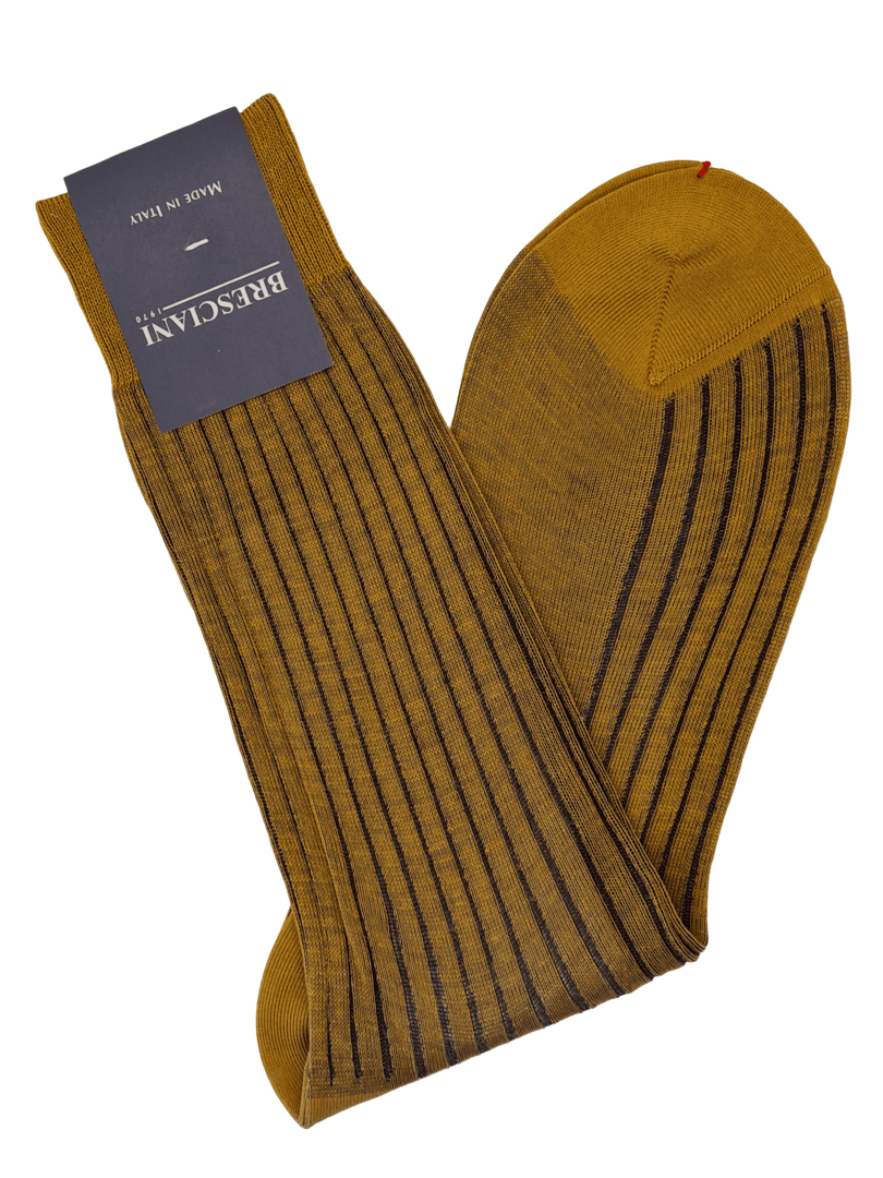 Bresciani Socken gestreift mit Shadow-Effekt