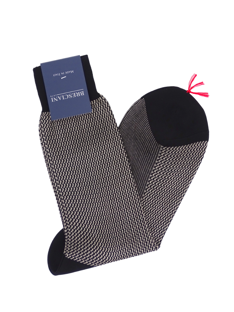 Bresciani Socken mit Jacquard-Muster