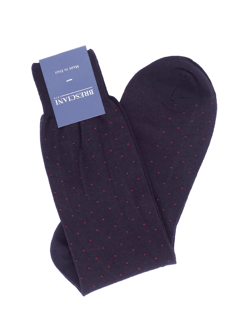 Bresciani Socken mit Pin-Dots, Wolle