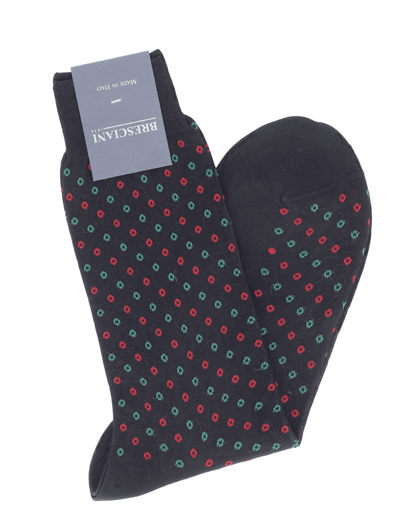 Bresciani Socken mit Muster aus kleinen Kreisen