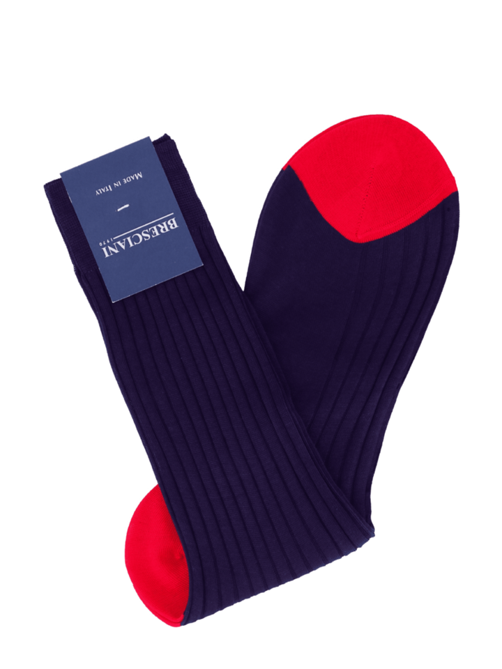 Bresciani Socken, breit gerippt