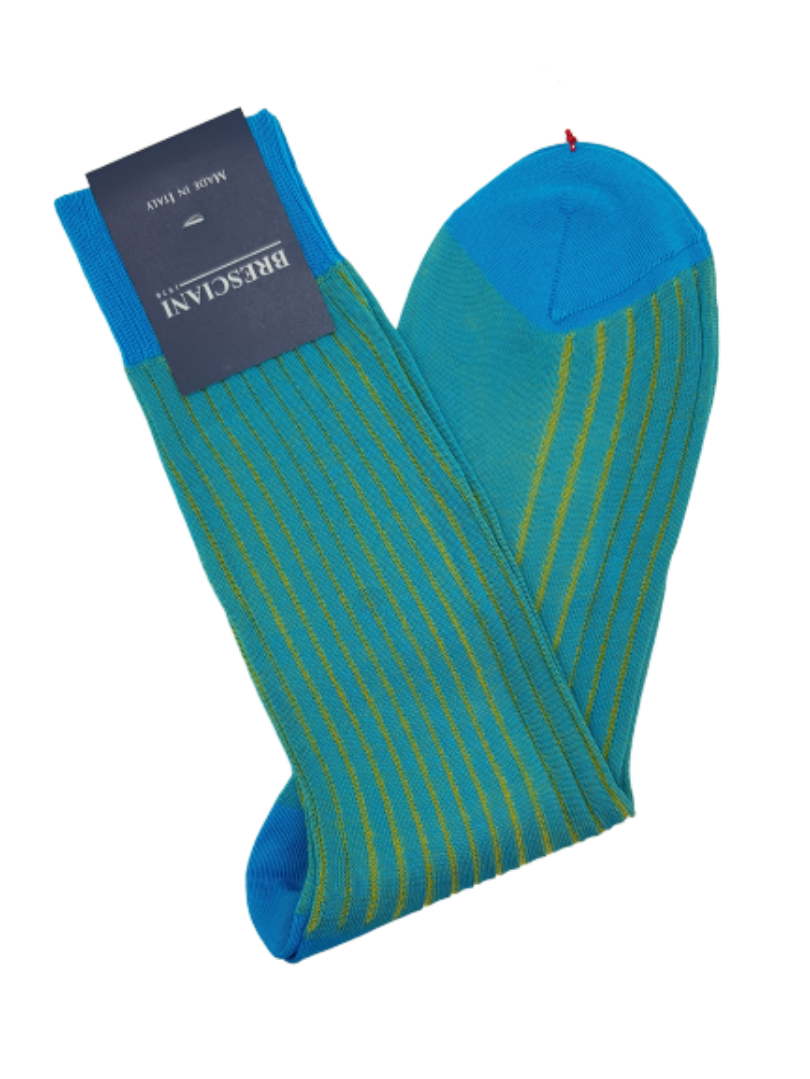 Bresciani Socken gestreift mit Shadow-Effekt