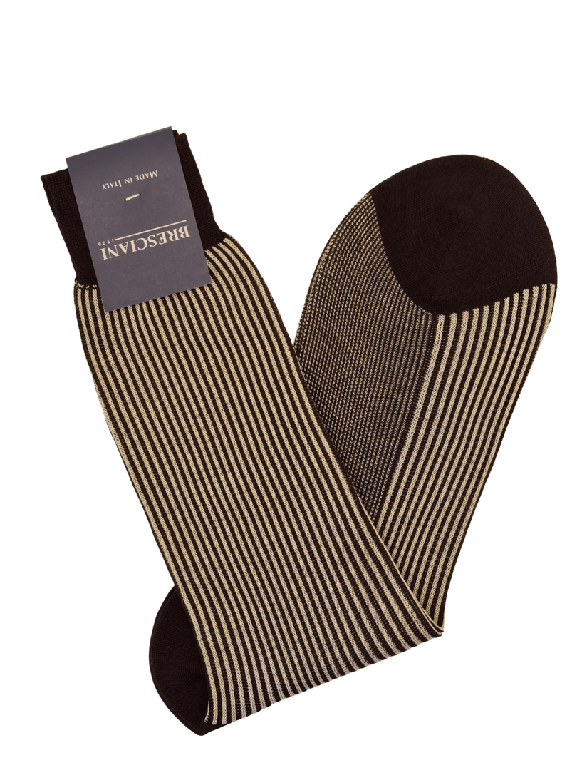 Bresciani Socken mit Streifen