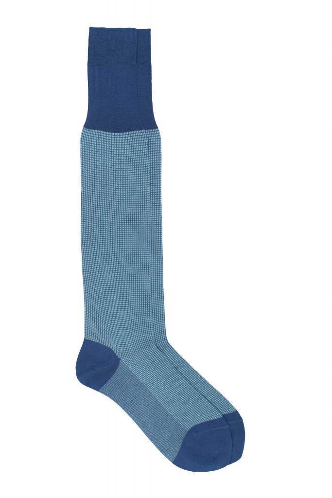Pedemeia knee socks with subtle square pattern