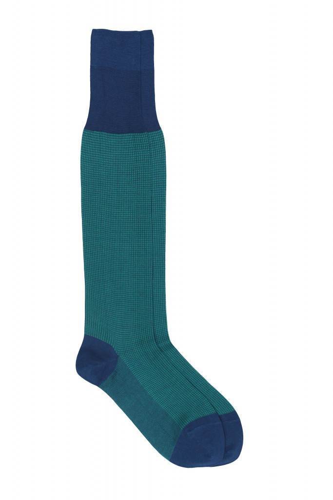 Pedemeia knee socks with subtle square pattern