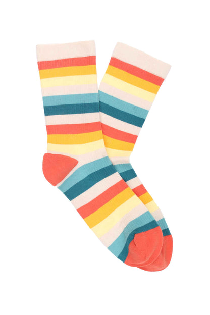 Pedemeia Damensocken bunt gestreift
