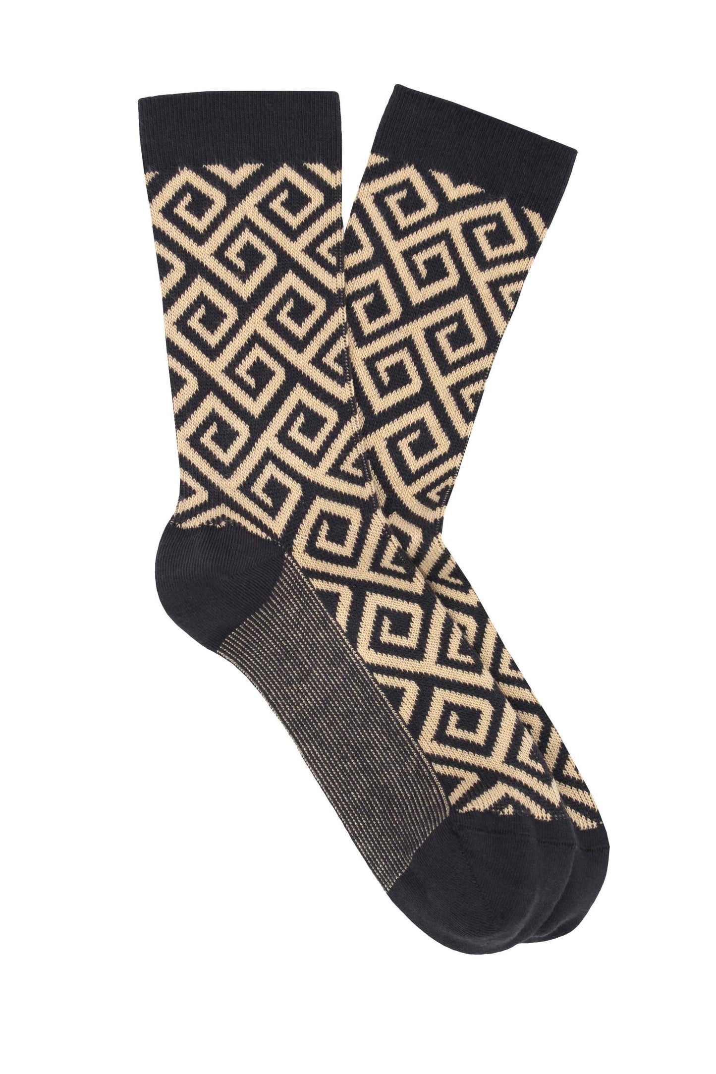 Pedemeia Damen Socken Mäander-Muster