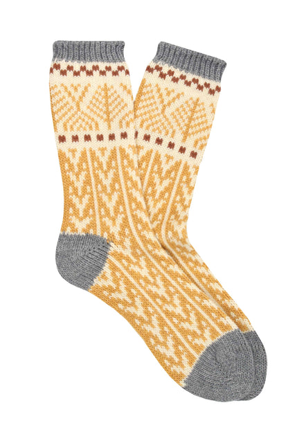 Pedemeia Damen Wintersocken mit Norweger-Muster