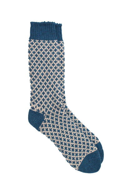 Pedemeia men's winter socks with lily pattern