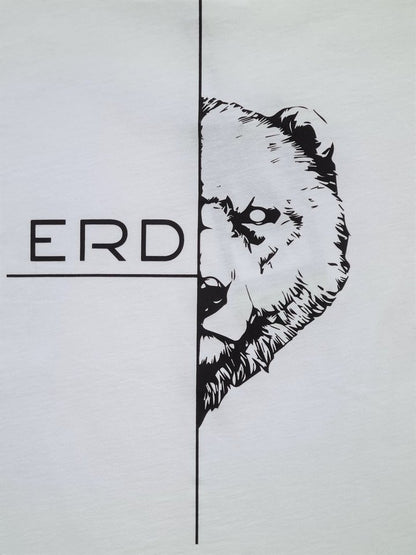 Erdbär Worldchanger T-Shirt weiß, schwarzes Bären-Logo