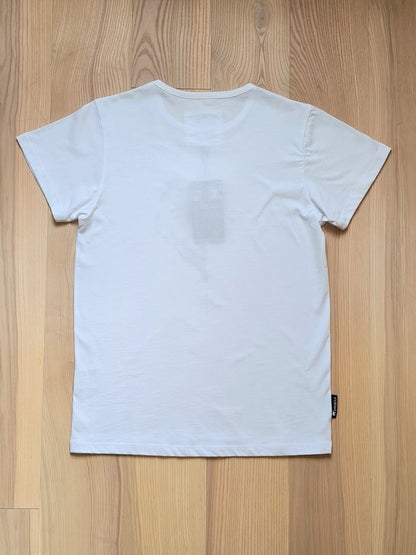 Erdbär Worldchanger T-Shirt weiß, schwarzes Bären-Logo
