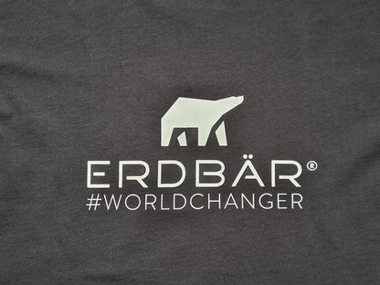 Erdbär Worldchanger T-Shirt black, white bear logo