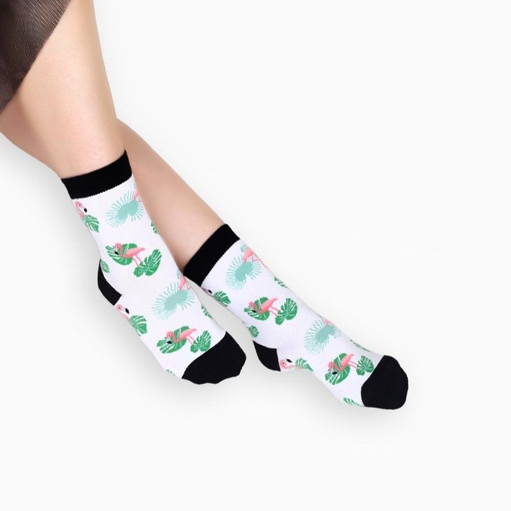 Color Cool Damen-Socken "Flamingo", One-Size