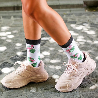 Color Cool Damen-Socken "Flamingo", One-Size