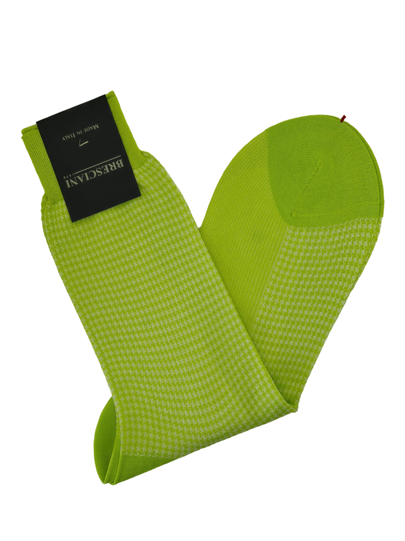 Bresciani Socken mit Hahnentritt-Muster