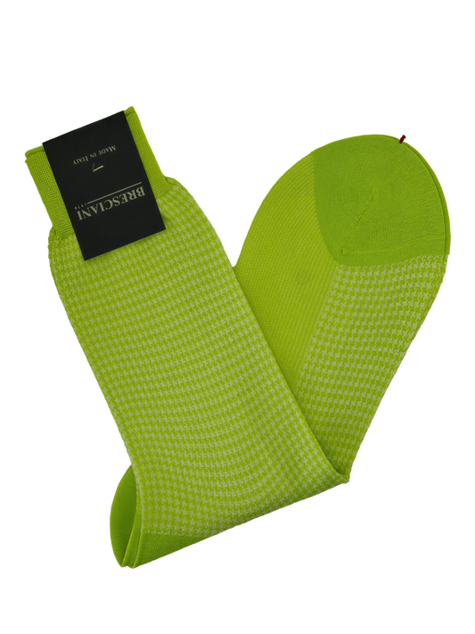 Bresciani socks with houndstooth pattern 