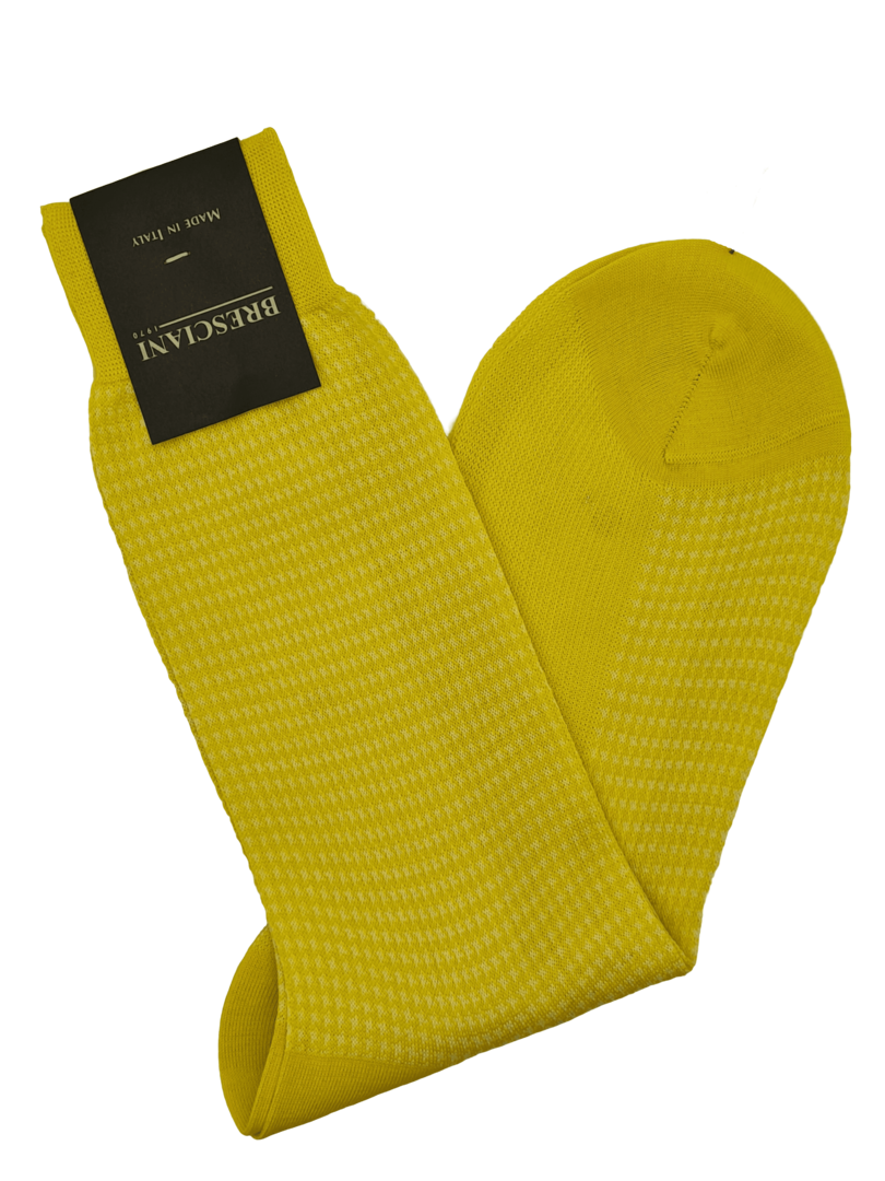 Bresciani Socken mit Hahnentritt-Muster