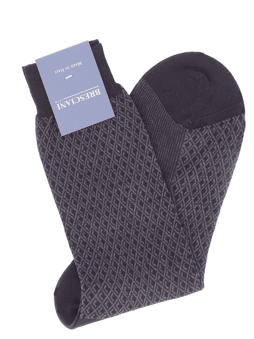 Bresciani Socken mit Rauten-Muster
