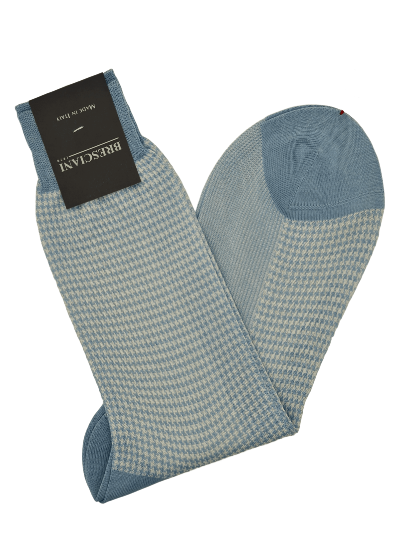 Bresciani Socken mit Hahnentritt-Muster