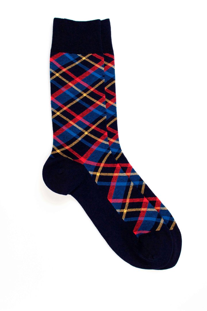 Pedemeia men's socks with modern argyle pattern 