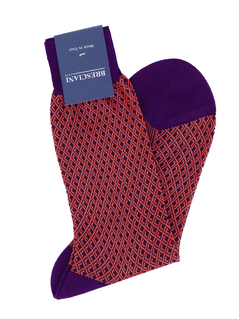 Bresciani Socken mit Rauten-Muster