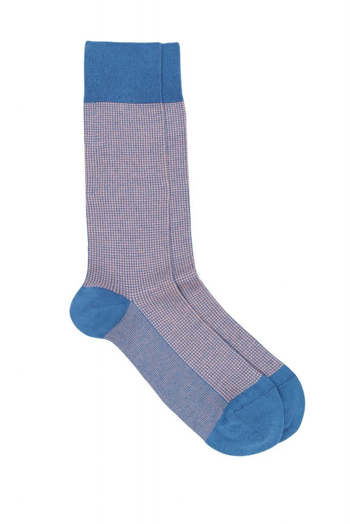 Pedemeia socks with subtle square pattern 
