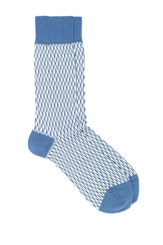 Pedemeia men's socks with triangle diamond pattern 