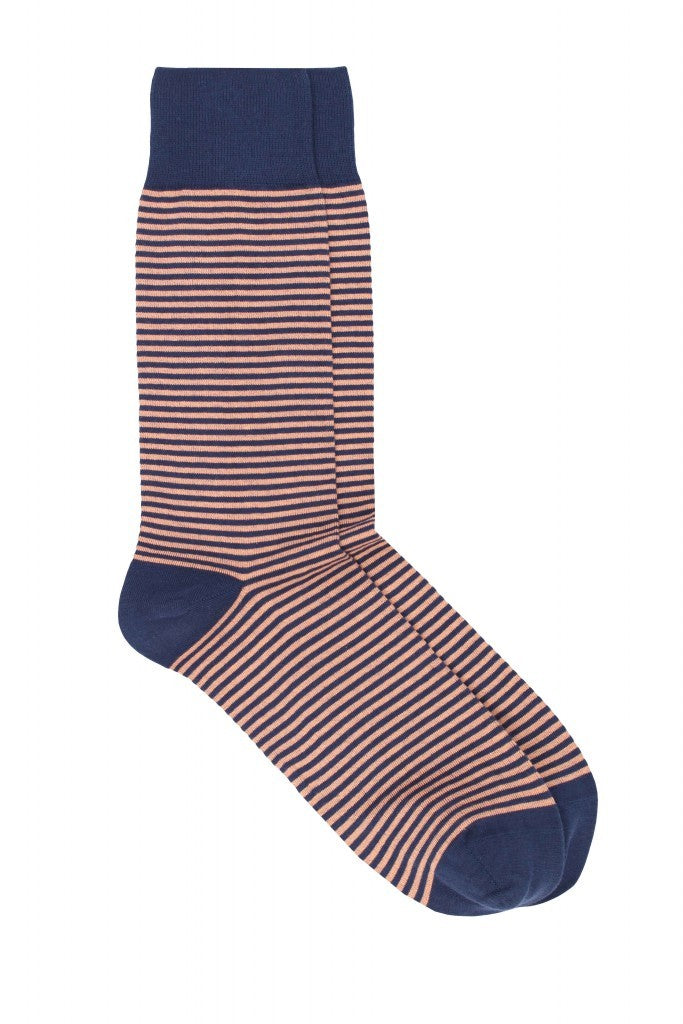 Pedemeia Herrensocken, geringelt, Bio-Baumwoll-Mix