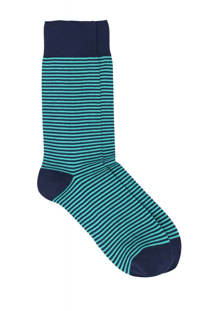 Pedemeia Herrensocken, geringelt, Bio-Baumwoll-Mix