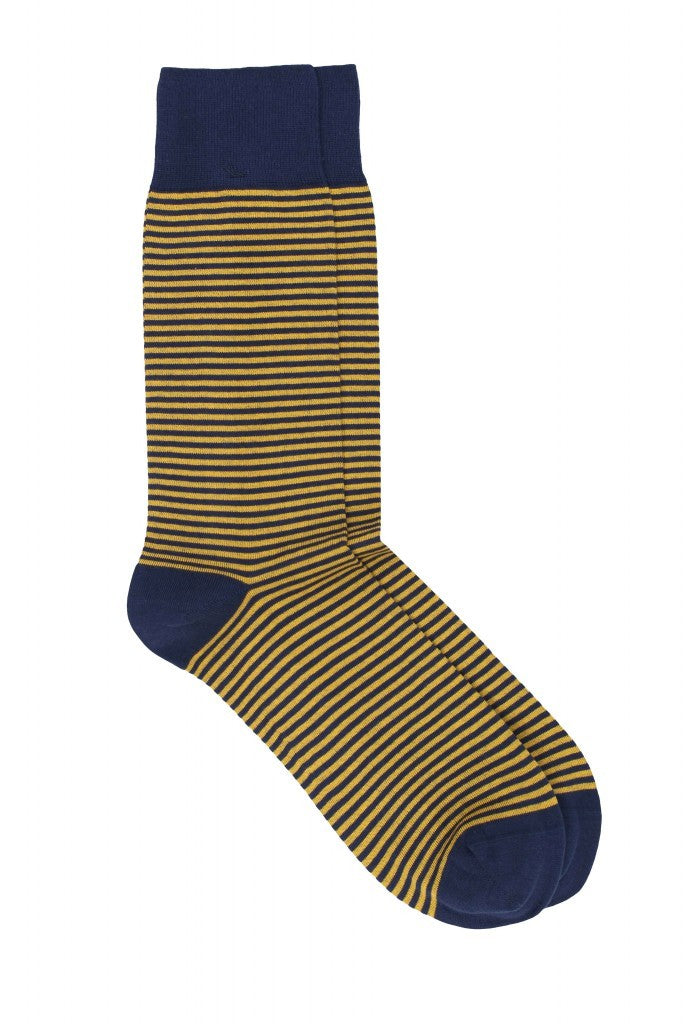 Pedemeia Herrensocken, geringelt, Bio-Baumwoll-Mix