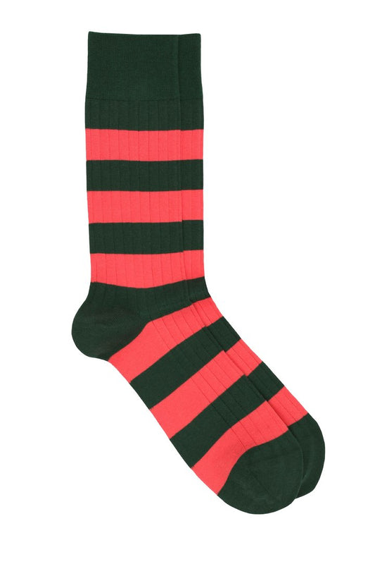 Pedemeia socks with block stripes 