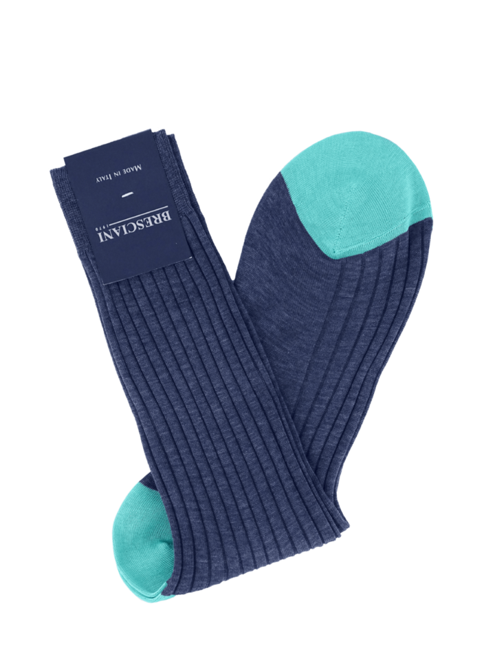 Bresciani Socken, breit gerippt