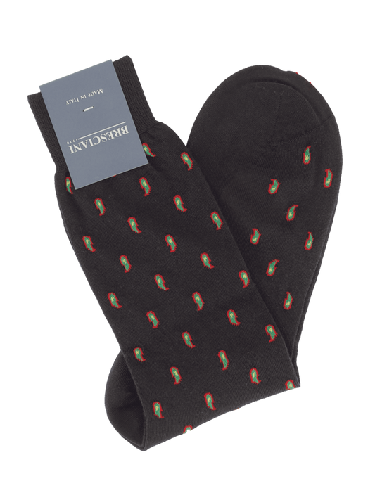 Bresciani socks with paisley pattern