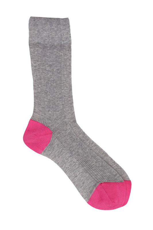 Pedemeia men's socks with contrasting toe and heel area 