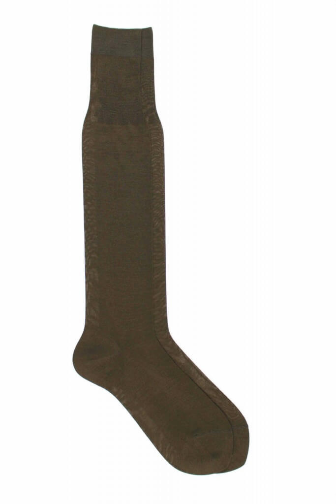 Pedemeia knee socks made of fil d'écosse, smooth 