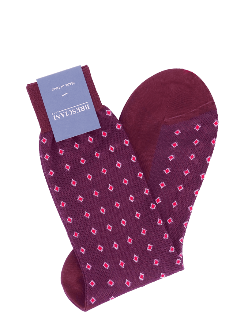 Bresciani Socken mit Diamanten-Muster
