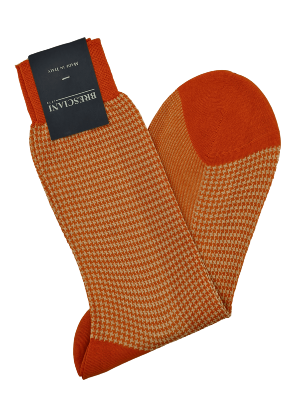 Bresciani Socken mit Hahnentritt-Muster