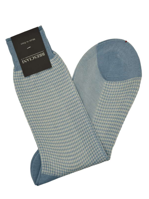 Bresciani Socken mit Hahnentritt-Muster