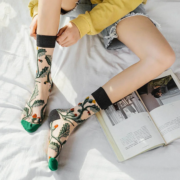 Color Cool Damen-Socken Japanisch-Koreanischer Stil, One-Size