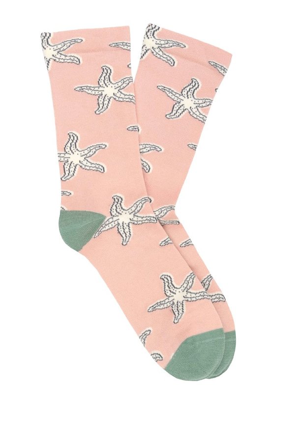 Pedemeia Damen-Socken mit Seesterne-Muster