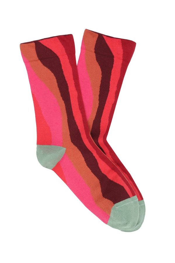 Pedemeia Damen-Socken mit geschwungenen Linien